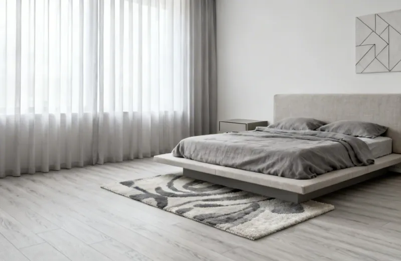 Karndean flooring in bedroom